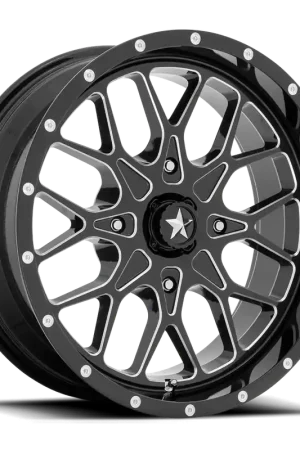 In Demand MSA Portal M45 GB-M 20x7 +0 4x110mm 86mm Gloss Black Milled