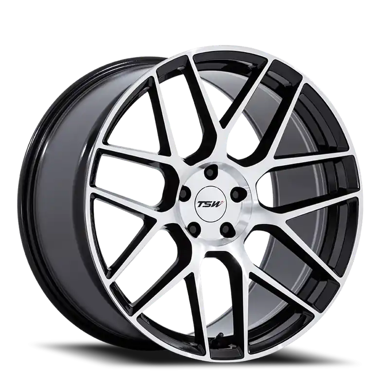 TSW Lasarthe GBM 22x10.5 +38 5x120mm 74.1mm Gloss Black Machined While Supplies Last