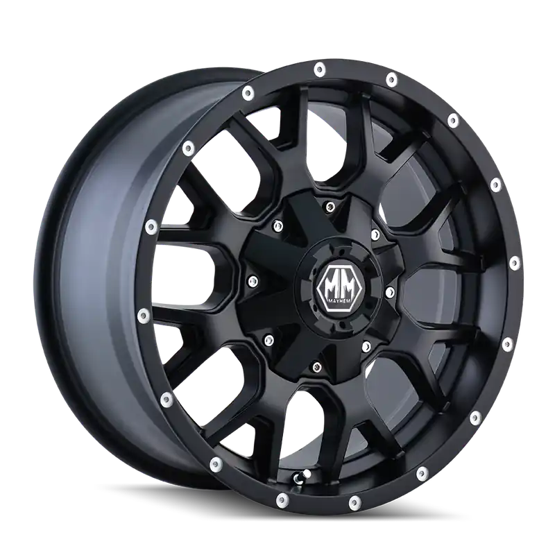 Express Delivery Mayhem Warrior 8015 Matte Black 17x9 5x114.3/5x127 18mm 87mm