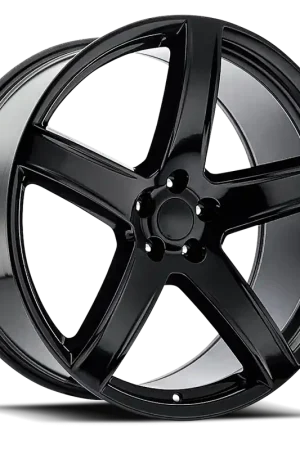 Factory Reproductions FR 77 Dodge Hellcat HC2 Replica GB 20x9.5 +18 5x115mm 71.5mm Gloss Black Instant Buy