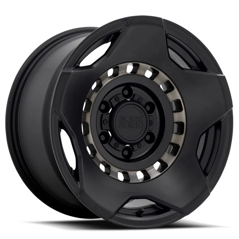 Black Rhino Muzzle MB 17x9 -18 6x139.7mm 112.1mm Matte Black Machine Tinted Ring Must Have