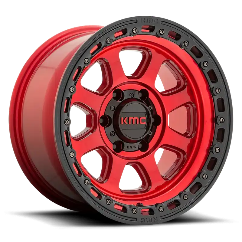 KMC Chase KM548 RD 17x9 -12 6x139.7mm 106.1mm Candy Red Black Lip Don’t Miss Out