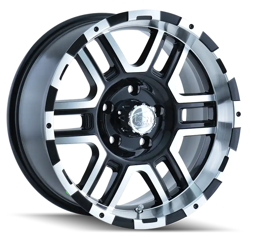 Reduced Price Ion 179 Satin Black Machined 17x8 6x127 10mm 78.3mm