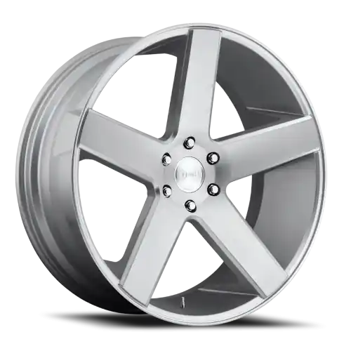 Trusted Brand DUB Baller S218 26x10 +20 6x139.7mm 106.1mm Gloss Silver Brushed