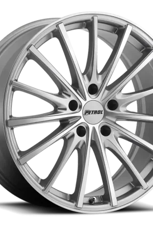 Petrol P3A SL 17x8 +40 5x112mm 72.1mm Silver Machined Cut Face Deal