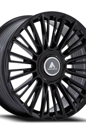 Authentic Asanti Black Label Premier AB049 BX 22x9.5 +30 5x120/5x127mm 74.1mm Gloss Black