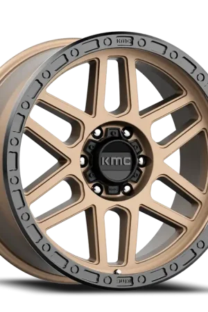KMC Mesa KM544 BRZ 17x9 -12 8x165.1mm 125.5mm Matte Bronze Black Lip Grab Now