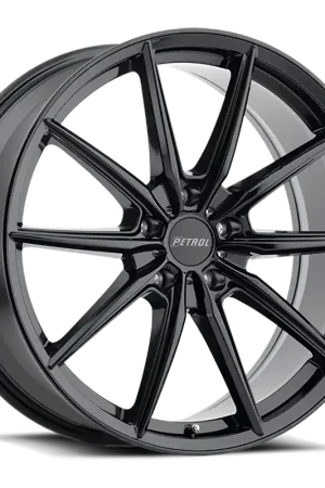 Petrol P4B GB 17x8 +40 5x105mm 72.1mm Gloss Black Free Returns