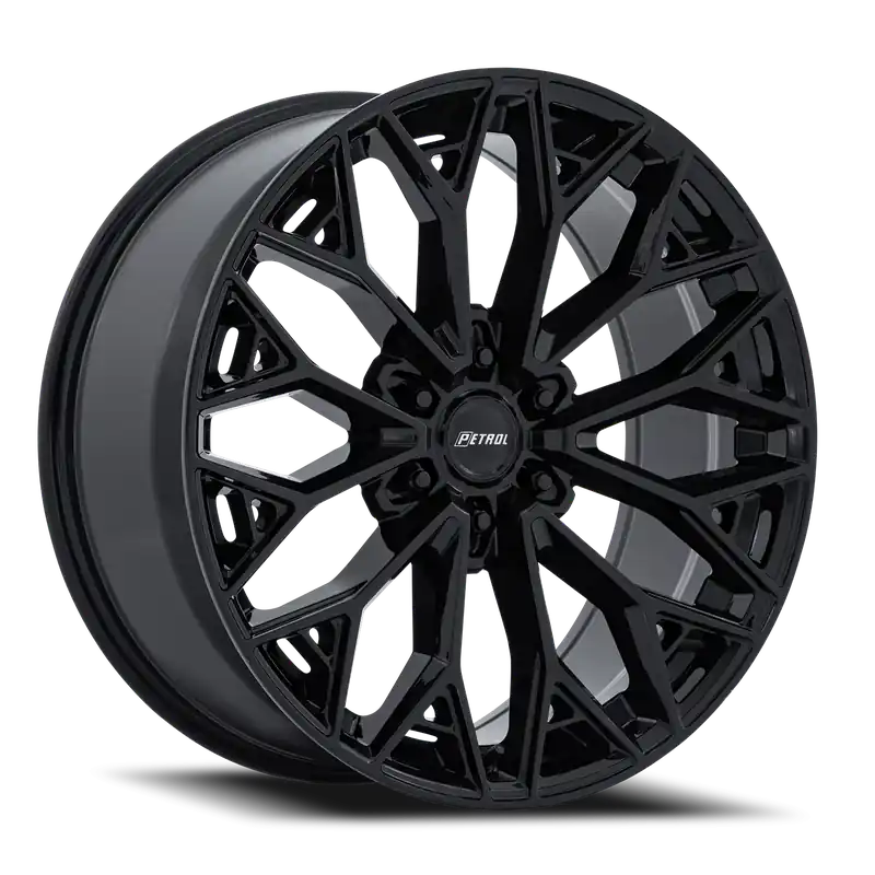 Mega Sale Petrol P5E BX 22x9.5 +30 6x135mm 87.1mm Gloss Black