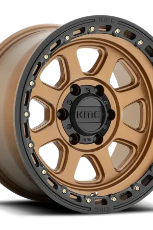 KMC Chase KM548 BRZ 17x9 -12 6x139.7mm 106.1mm Matte Bronze Black Lip Low Price