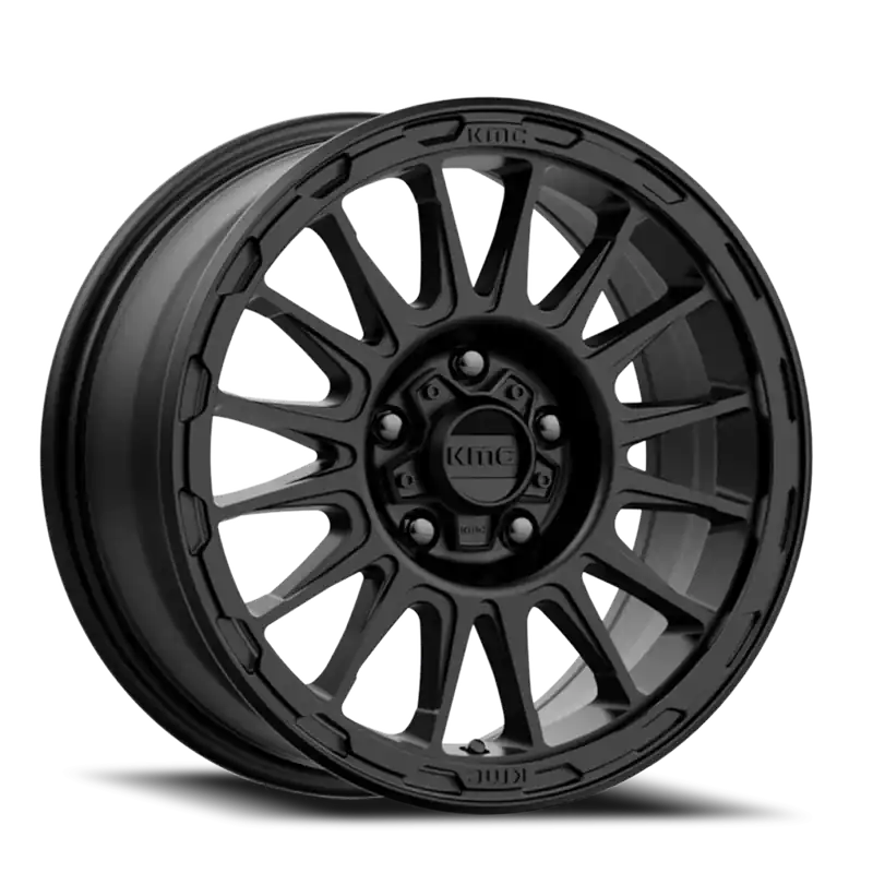 KMC Impact KM542 SB 17x8.5 +0 8x170mm 125.1mm Satin Black Fresh Stock