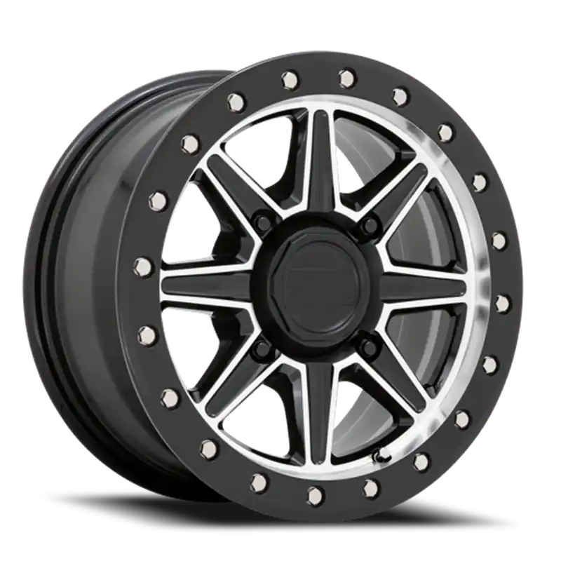 Black Rhino Webb UTV GBM 14x7 +51 4x137mm 106.1mm Gloss Black Machined Face Hassle-Free Returns