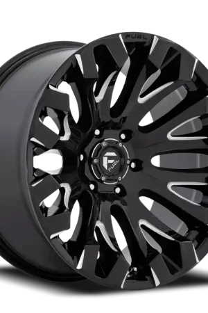 Fuel Quake D828 20x9 +1 5x127mm 71.5mm Gloss Black Milled One Day Deal