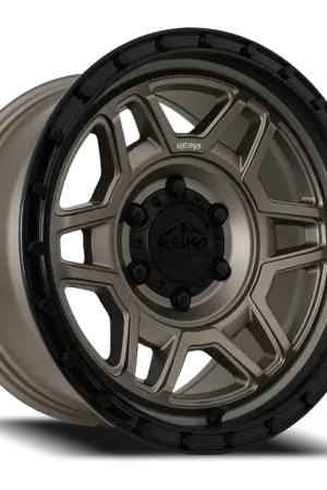 Worldwide Shipping Reika Trooper R40 BRZ 17x8.5 +0 6x135mm 87.1mm Bronze Black Ring