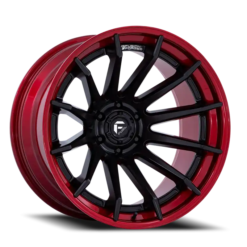 Viral Fuel Burn FC403MQ 22x12 -44 6x135mm 87.1mm Matte Black Candy Red Lip