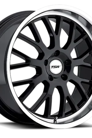 TSW Tremblant GB 20x10 +25 5x120mm 76mm Gloss Black Mirror Cut Lip Trending