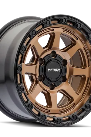 Latest Mayhem Ridgeline 8306 Satin Bronze 17x8.5 5x127 x6mm 78.1mm