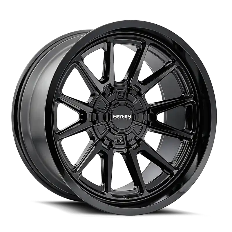 Shop Now Mayhem Intrepid 8116 Gloss Black 18x9 8x180 x12mm 124.1mm