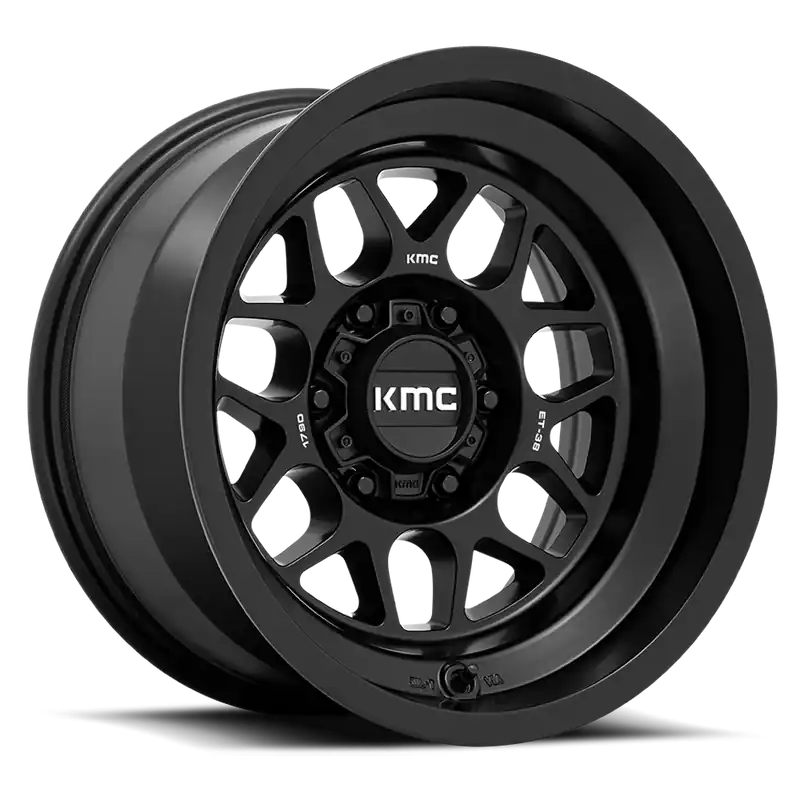 Fresh Stock KMC Terra KM725 SB 17x9 -38 6x139.7mm 106.1mm Satin Black