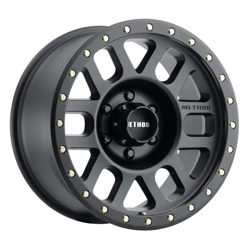 Method MR309 Grid 17x8.5 0mm Offset 6x5.5 108mm CB Matte Black Wheel Fast Shipping