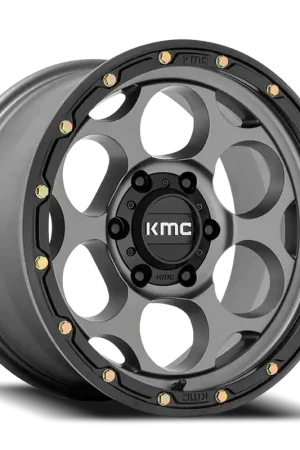 Markdown KMC Dirty Harry KM541 GY 17x9 -12 6x139.7mm 106.1mm Satin Gray Black Lip