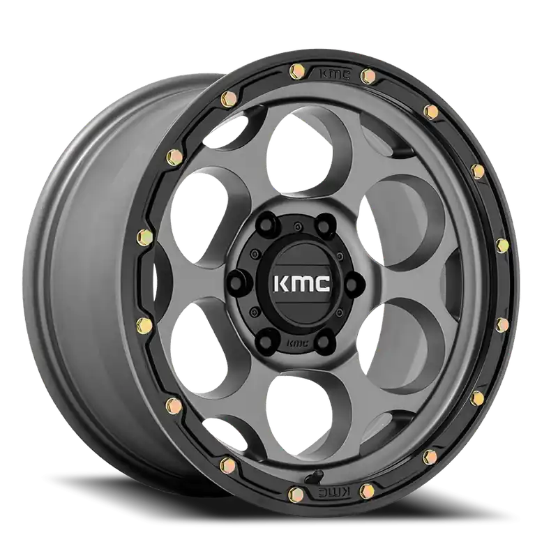 Markdown KMC Dirty Harry KM541 GY 17x9 -12 6x139.7mm 106.1mm Satin Gray Black Lip