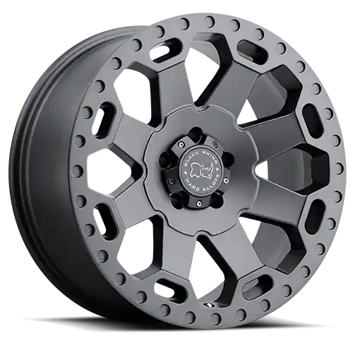 Black Rhino Warlord GY 18x9 +0 5x139.7mm 78.1mm Matte Gunmetal Final Sale