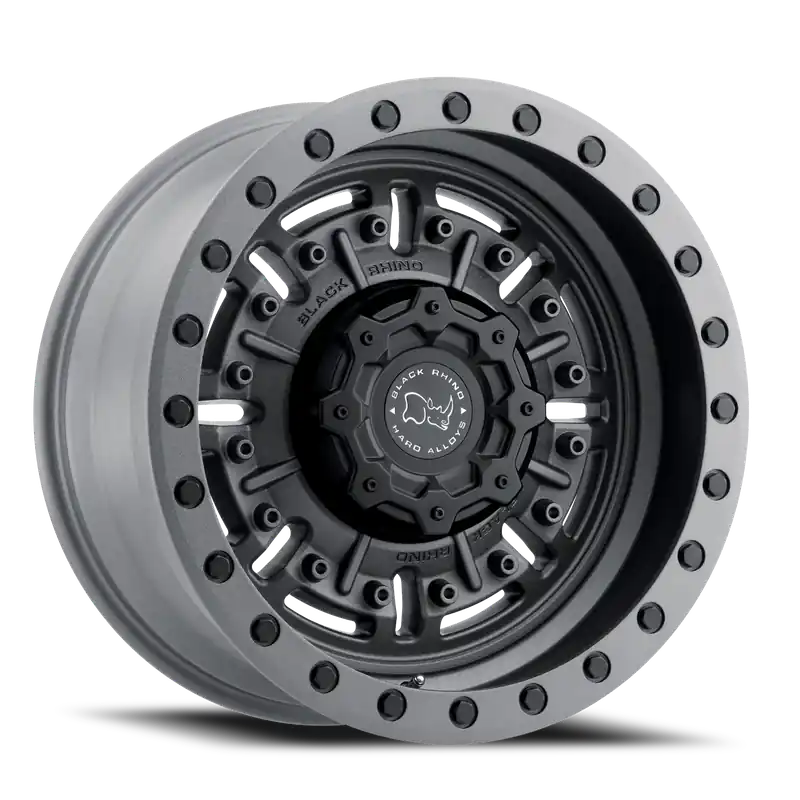 Black Rhino Abrams MG 20x9.5 +12 6x120mm 67.1mm Textured Matte Gunmetal Warranty Included