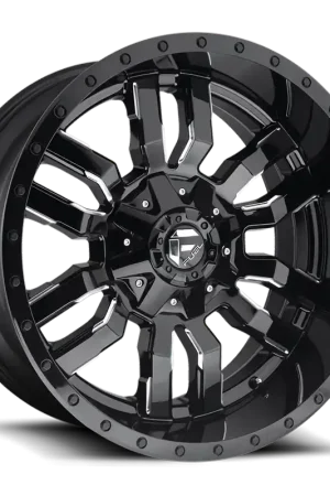 Fuel Sledge D595 20x9 +1 8x165.1mm 125.1mm Gloss Black Milled Cheap