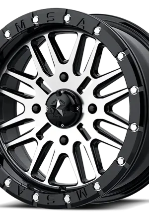 MSA Brute Beadlock M37 14x7 +10 4x110mm 86mm Gloss Black Machined Place Order