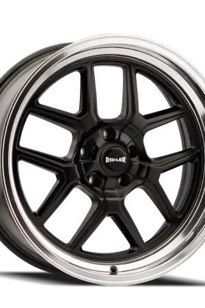 Ridler 610 Matte Black Polished 20x8.5 5x127 0mm 83.82mm Same Day Shipping