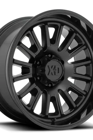 Limited Edition XD Series Rover XD864 SB 20x10 -18 8x180mm 124.2mm Satin Black Gloss Black Lip