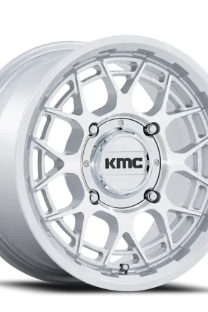 Instant Buy KMC Technic UTV KS139 GS 15x7 +38 4x137mm 96mm Gloss Silver Machined