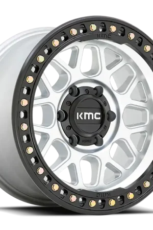 Affordable KMC GRS KM549 SL 20x9 +0 6x135mm 87.1mm Machined Machined Satin Black Lip