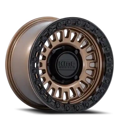 KMC Aztec Beadlock UTV KS242ZB 15x10 +0 6x139.7mm 100.3mm Matte Bronze Gloss Black Ring Must Have