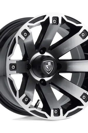 Fairway Alloys Rage 12x7 -47 4x101.6mm 70.7mm Matte Black Machined Mega Sale