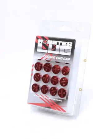 Brand New Wheel Mate Monster Lug Nut Caps - Red 14x1.50