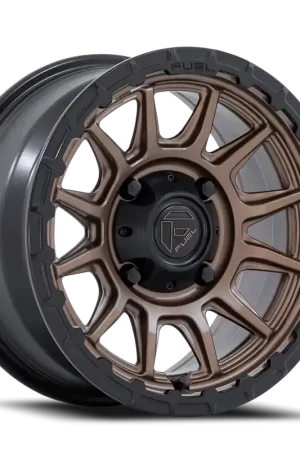 Authentic Fuel Piston UTV FV866ZB 15x7 +38 4x156mm 115.1mm Matte Bronze Matte Black Lip