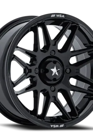 Mega Sale MSA Radar UTV M52 BX 16x7 +10 4x137mm 96mm Gloss Black