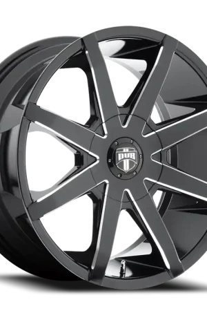 DUB Push S109 20x8.5 +10 5x115/5x120.65mm 72.6mm Gloss Black Milled Trending