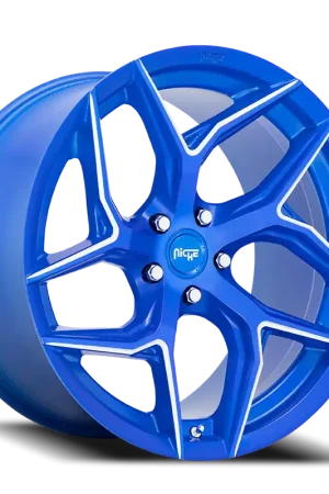 Factory Price Niche Torsion M268 20x10.5 +35 5x120mm 72.56mm Anodized Blue Milled