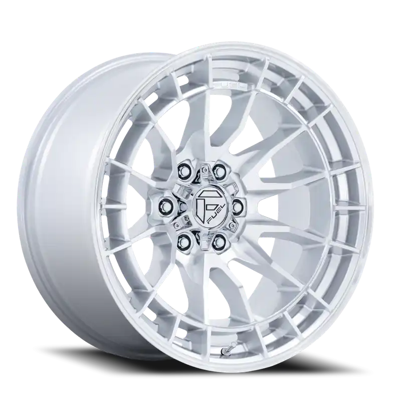 Fuel Revolt SD 20x9 +1 6x139.7mm 106.1mm Hyper Silver Machined Face Hassle-Free Returns