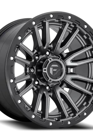 Fuel Rebel D680 22x12 -44 8x165.1mm 125.1mm Matte Gunmetal Black Bead Ring In Demand