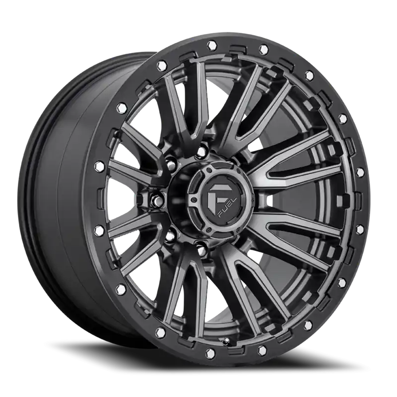 Fuel Rebel D680 22x12 -44 8x165.1mm 125.1mm Matte Gunmetal Black Bead Ring In Demand