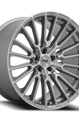 Niche Premio M251 22x10 +30 5x120mm 72.56mm Platinum Same Day Shipping