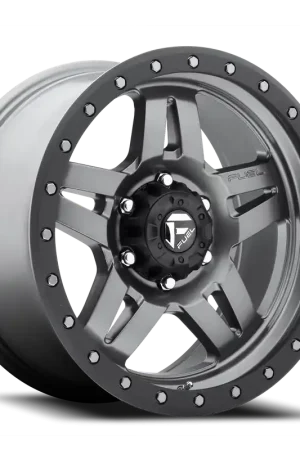 Direct From Factory Fuel Anza D558 17x8.5 -6 5x114.3mm 72.6mm Matte Gunmetal