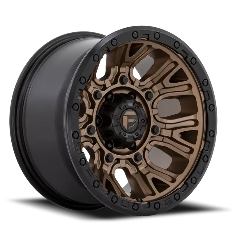 Limited Offer Fuel Traction D826 17x9 -12 6x139.7mm 106.1mm Matte Bronze Black Ring