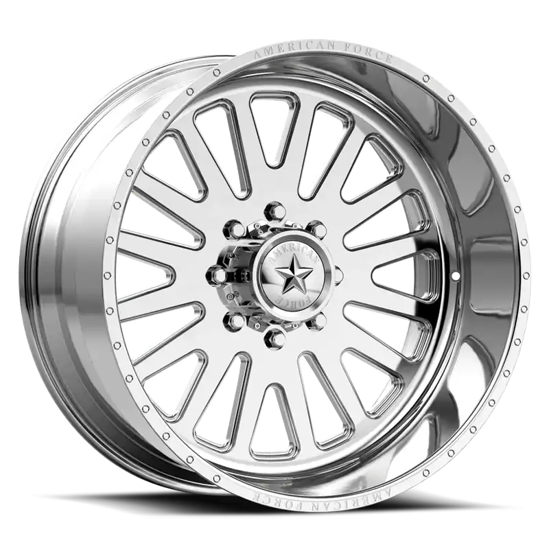 American Force F20 Atom SS PO 20x10 -25 6x135mm 87.1mm Polished Mega Sale