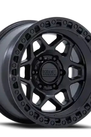 KMC Torx KM553MB 17x8.5 +0 6x139.7mm 106.1mm Matte Black Gloss Black Lip Buy Online