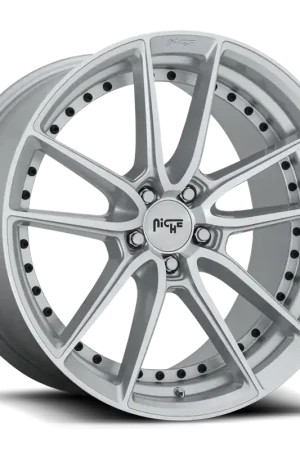 Super Sale Niche DFS M221 20x10.5 +40 5x114.3mm 72.6mm Gloss Silver Machined